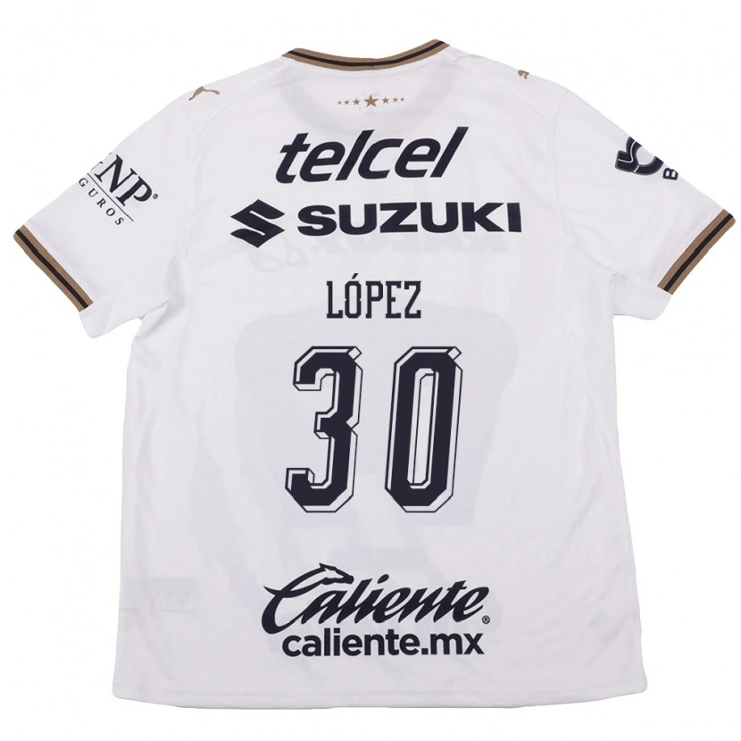 Danxen Herren Santiago López #30 Weiß Schwarz Braun Auswärtstrikot Trikot 2026/27 T-Shirt Österreich