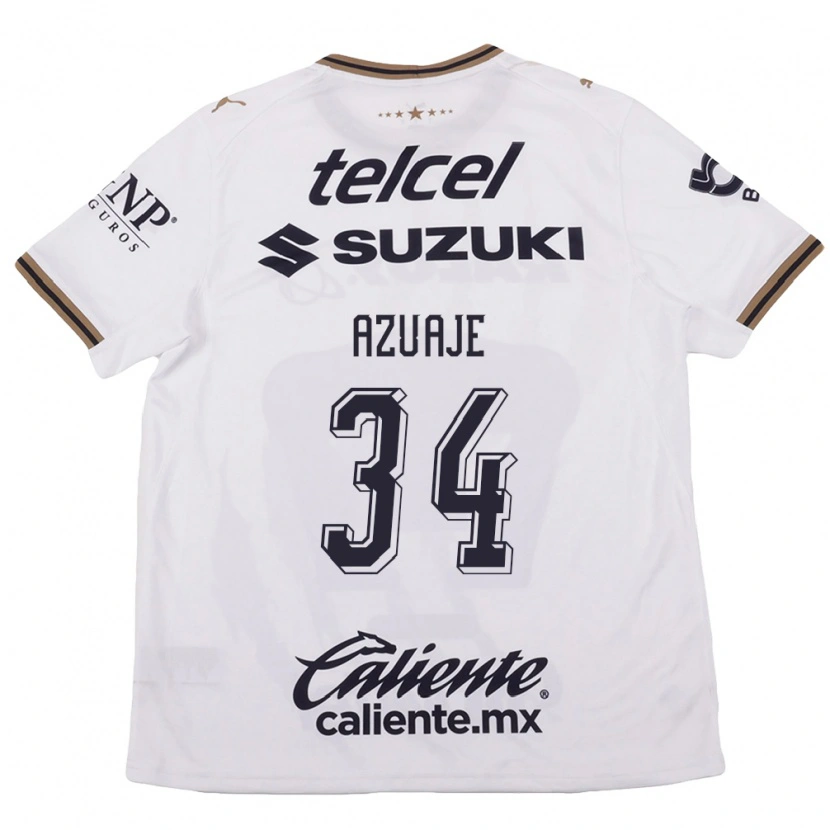 Danxen Herren Ángel Azuaje #34 Weiß Schwarz Braun Auswärtstrikot Trikot 2026/27 T-Shirt Österreich