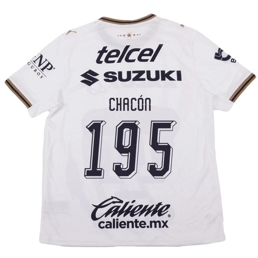 Danxen Herren Eduardo Chacón #195 Weiß Schwarz Braun Auswärtstrikot Trikot 2026/27 T-Shirt Österreich