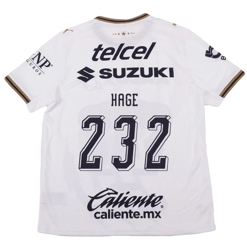 Danxen Herren Dayub Hage #232 Weiß Schwarz Braun Auswärtstrikot Trikot 2026/27 T-Shirt Österreich