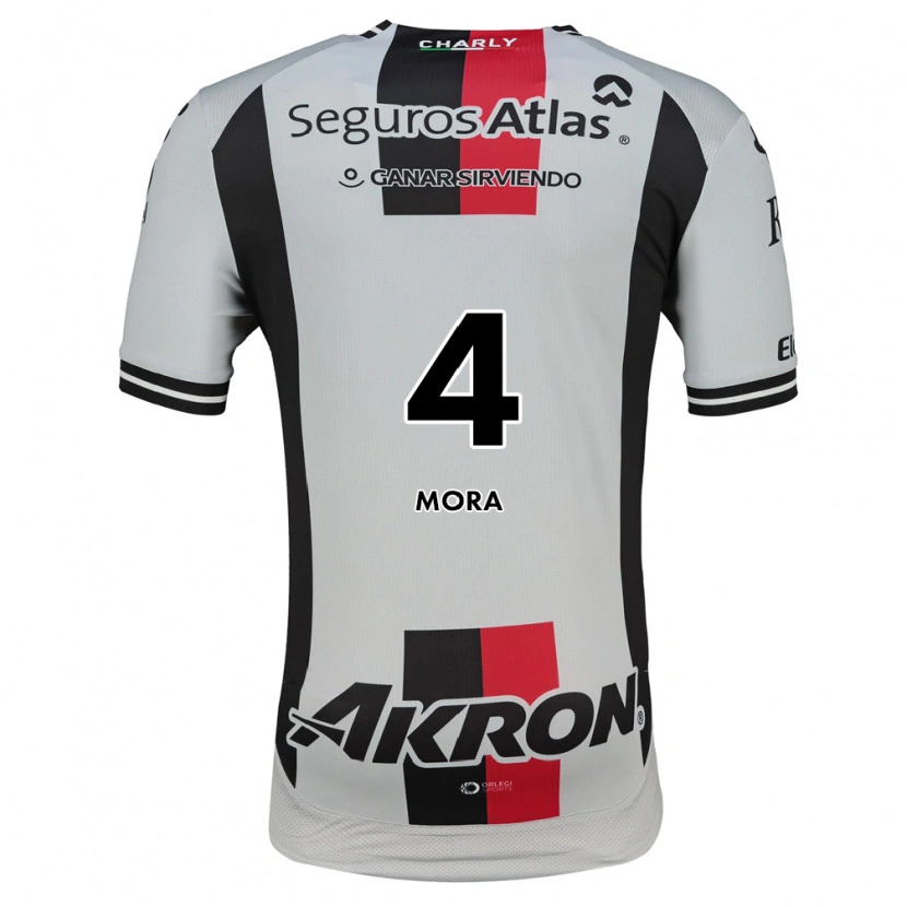 Danxen Herren Adrián Mora #4 Weiß Rot Schwarz Auswärtstrikot Trikot 2026/27 T-Shirt Österreich