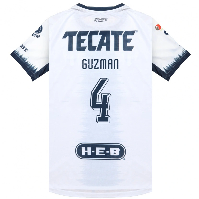 Danxen Herren Víctor Guzmán #4 Weiß Tintenblau Rot Auswärtstrikot Trikot 2026/27 T-Shirt Österreich