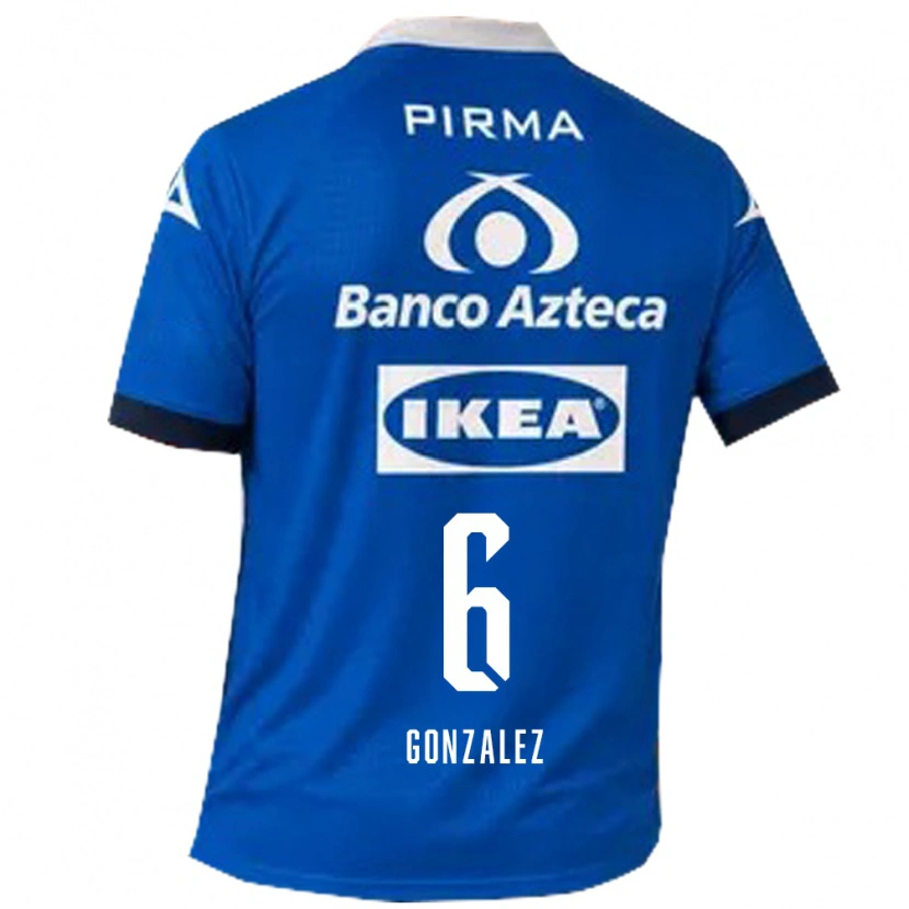 Danxen Herren Pablo González #6 Blau Weiß Auswärtstrikot Trikot 2026/27 T-Shirt Österreich