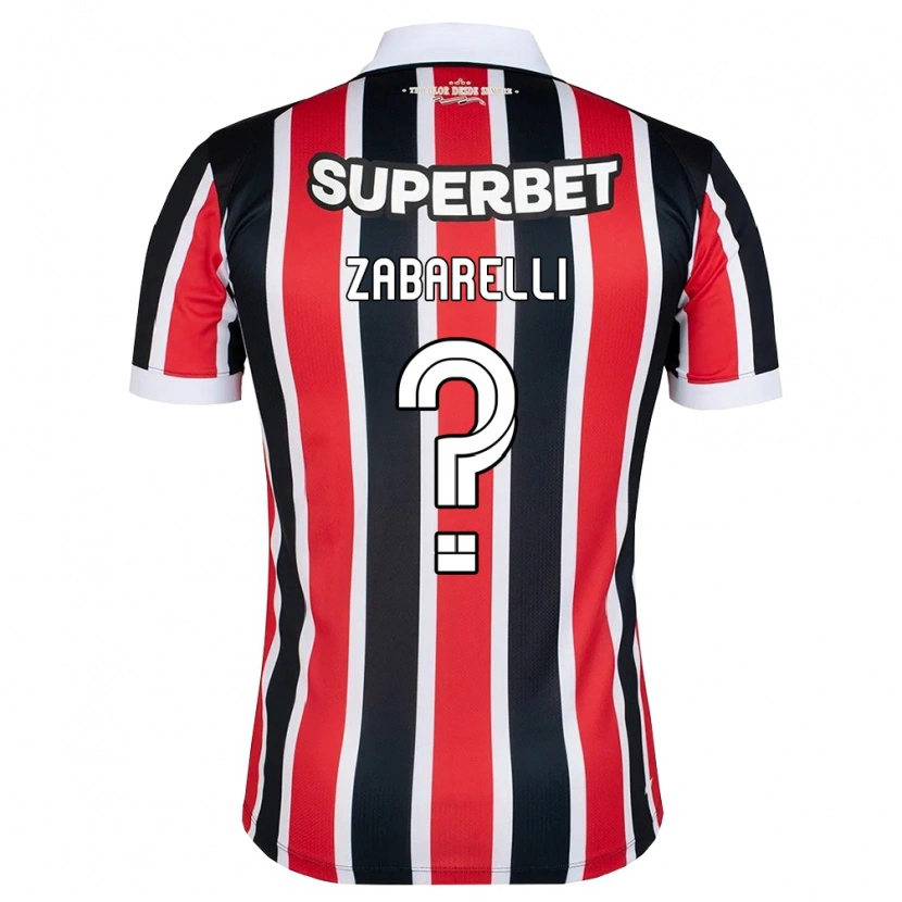 Danxen Herren Gustavo Zabarelli #0 Rot Weiß Schwarz Auswärtstrikot Trikot 2026/27 T-Shirt Österreich