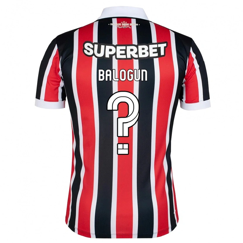 Danxen Herren Azeez Balogun #0 Rot Weiß Schwarz Auswärtstrikot Trikot 2026/27 T-Shirt Österreich