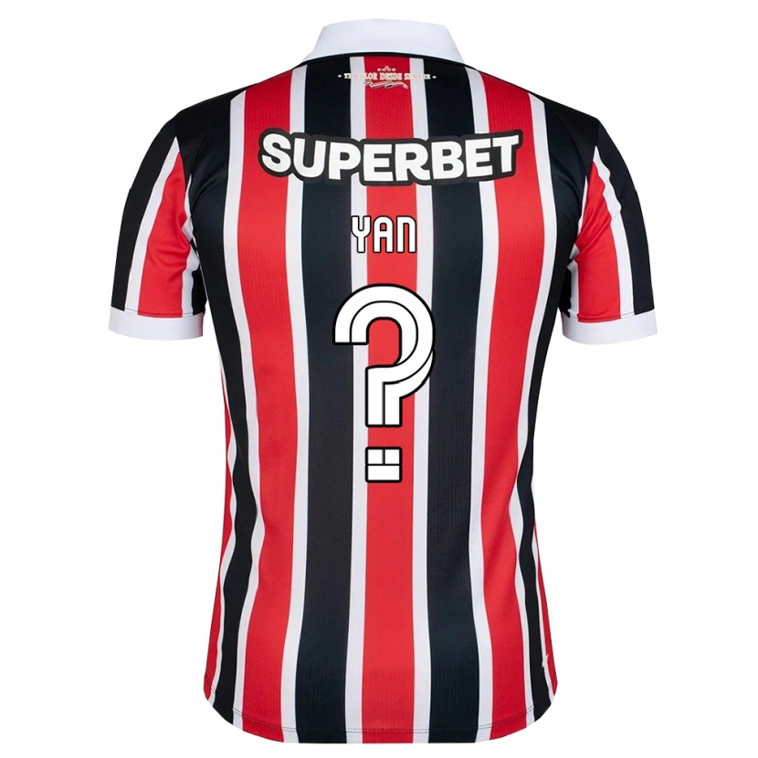 Danxen Herren Arthur Yan #0 Rot Weiß Schwarz Auswärtstrikot Trikot 2026/27 T-Shirt Österreich