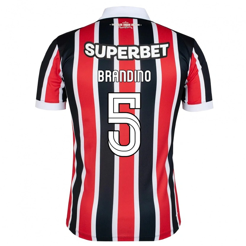 Danxen Herren Kika Brandino #5 Rot Weiß Schwarz Auswärtstrikot Trikot 2026/27 T-Shirt Österreich