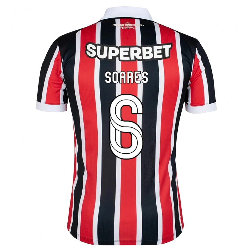 Danxen Herren Jéssica Soares #6 Rot Weiß Schwarz Auswärtstrikot Trikot 2026/27 T-Shirt Österreich