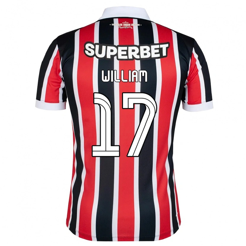 Danxen Herren William #17 Rot Weiß Schwarz Auswärtstrikot Trikot 2026/27 T-Shirt Österreich