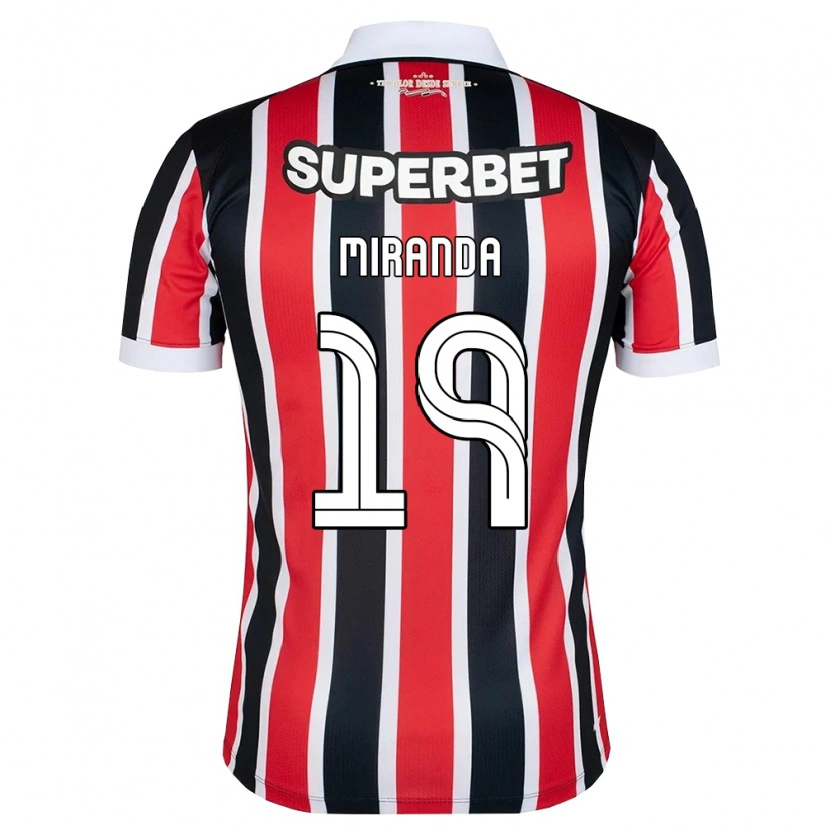 Danxen Herren Gustavo Miranda #19 Rot Weiß Schwarz Auswärtstrikot Trikot 2026/27 T-Shirt Österreich