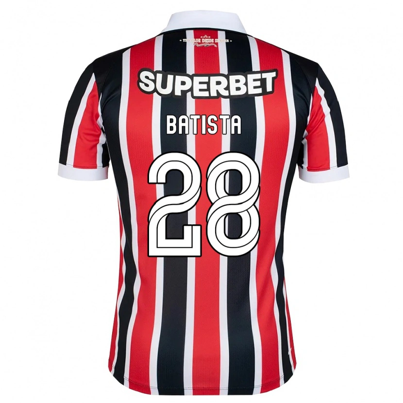 Danxen Herren Guilherme Batista #28 Rot Weiß Schwarz Auswärtstrikot Trikot 2026/27 T-Shirt Österreich