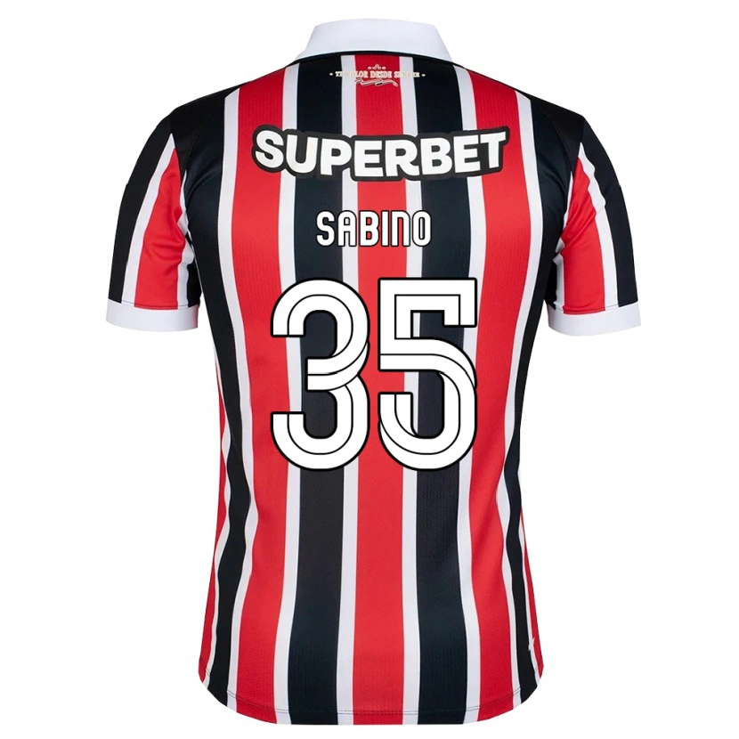 Danxen Herren José Sabino Chagas Monteiro #35 Rot Weiß Schwarz Auswärtstrikot Trikot 2026/27 T-Shirt Österreich