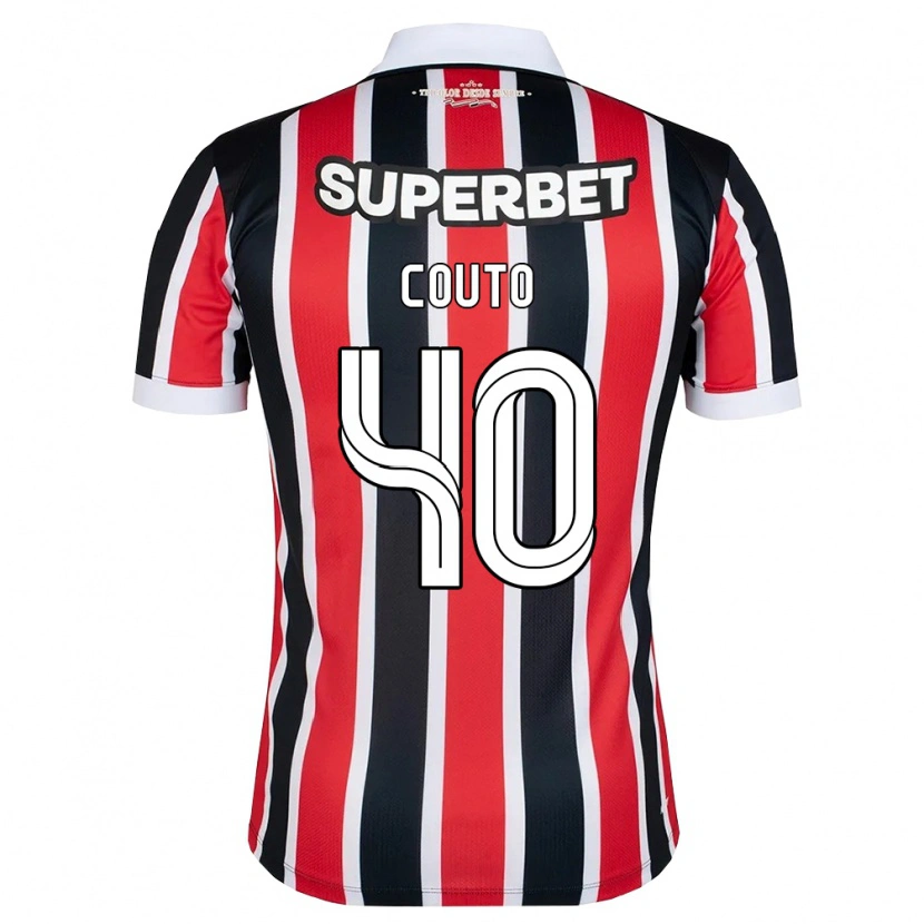 Danxen Herren Thiago Couto #40 Rot Weiß Schwarz Auswärtstrikot Trikot 2026/27 T-Shirt Österreich