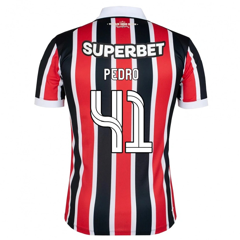 Danxen Herren João Pedro #41 Rot Weiß Schwarz Auswärtstrikot Trikot 2026/27 T-Shirt Österreich
