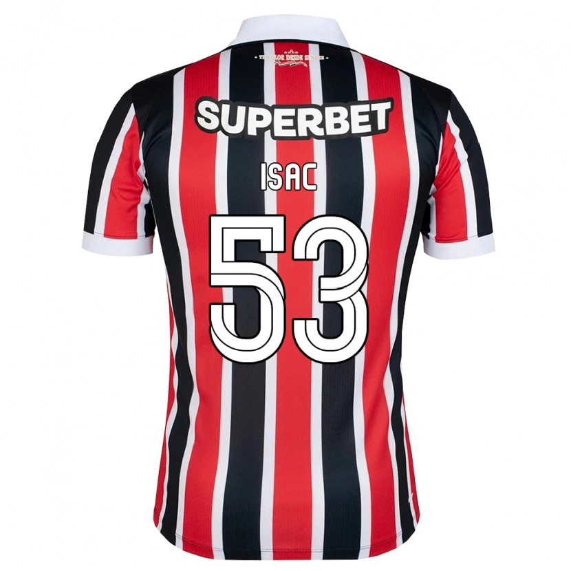 Danxen Herren Isac Silvestre Da Silva #53 Rot Weiß Schwarz Auswärtstrikot Trikot 2026/27 T-Shirt Österreich