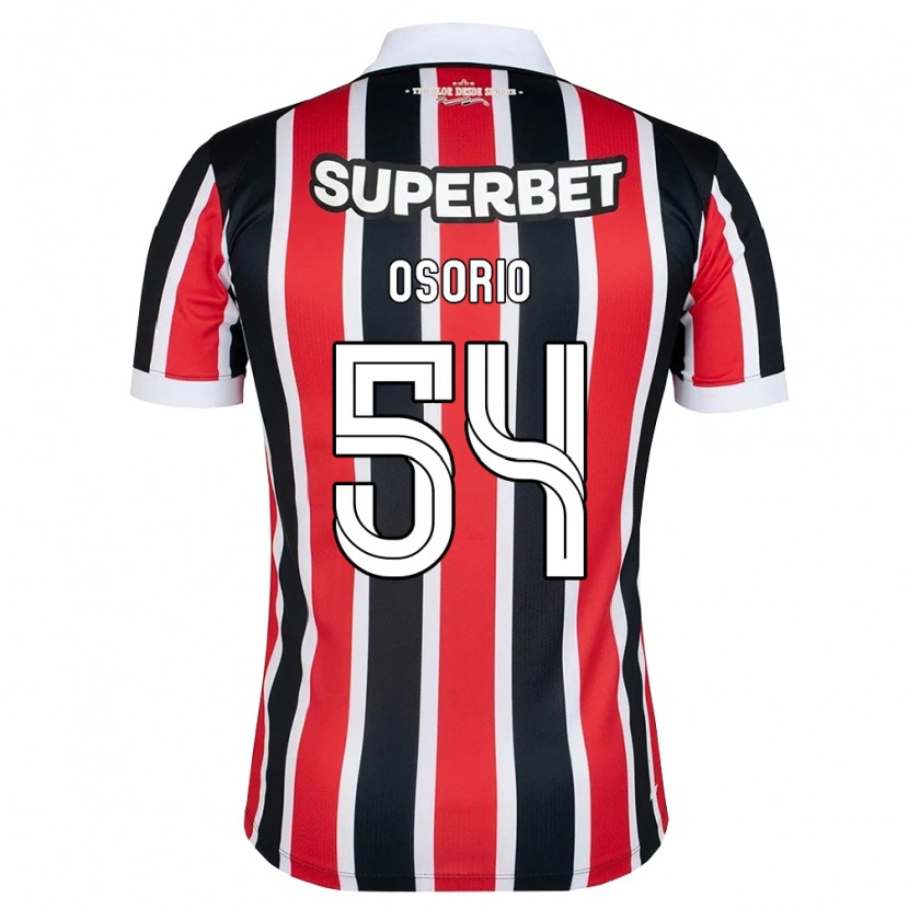 Danxen Herren Luis Osorio #54 Rot Weiß Schwarz Auswärtstrikot Trikot 2026/27 T-Shirt Österreich