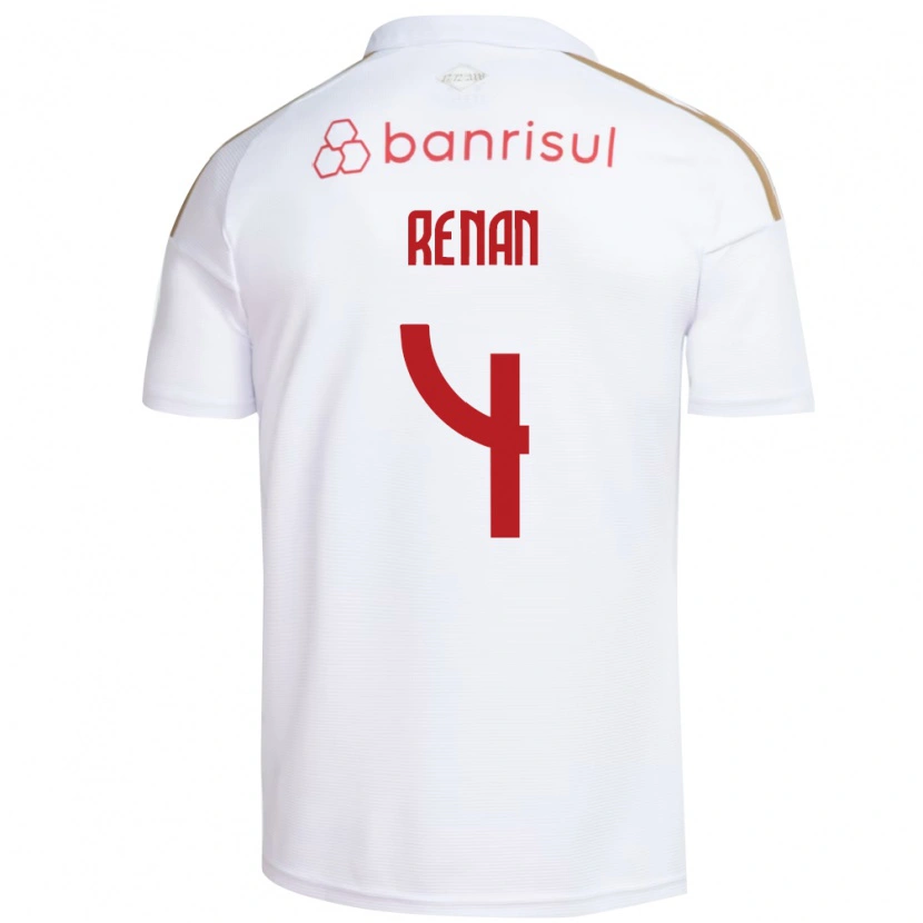 Danxen Herren Robert Renan #4 Weiß Rot Auswärtstrikot Trikot 2026/27 T-Shirt Österreich