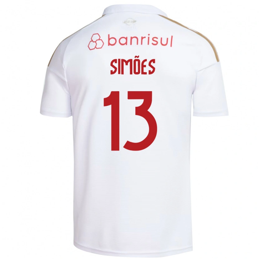 Danxen Herren Arthur Simões #13 Weiß Rot Auswärtstrikot Trikot 2026/27 T-Shirt Österreich
