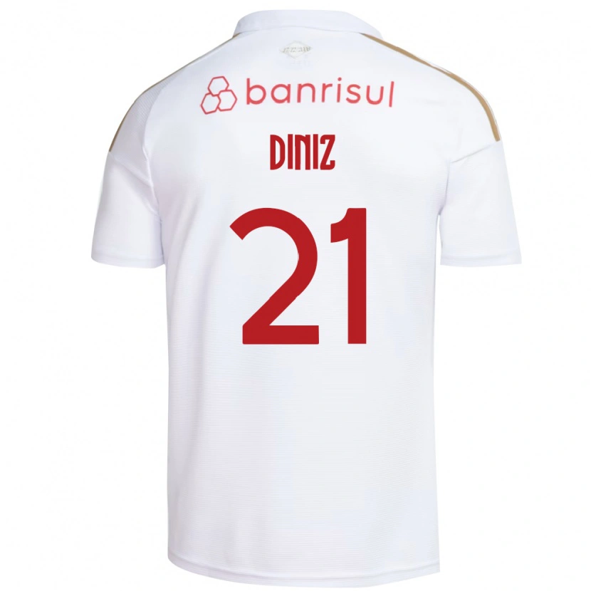 Danxen Herren Kauã Diniz #21 Weiß Rot Auswärtstrikot Trikot 2026/27 T-Shirt Österreich
