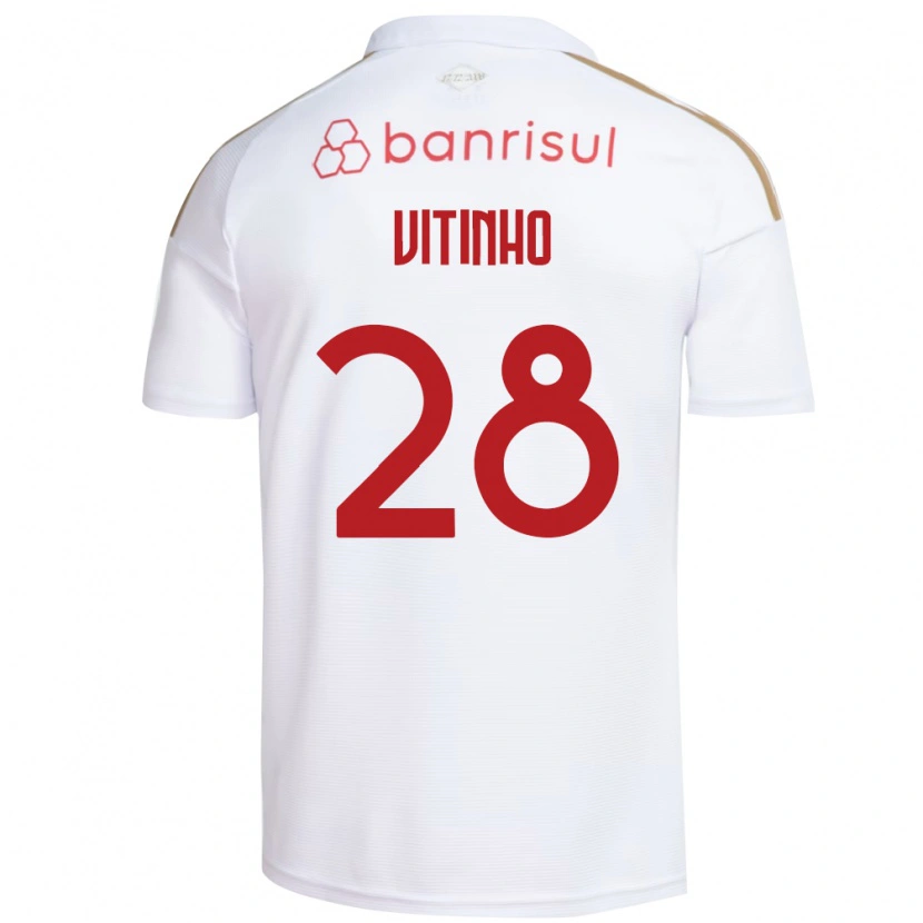 Danxen Herren Vitinho #28 Weiß Rot Auswärtstrikot Trikot 2026/27 T-Shirt Österreich
