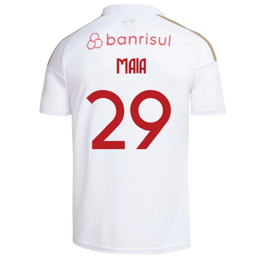 Danxen Herren Thiago Maia #29 Weiß Rot Auswärtstrikot Trikot 2026/27 T-Shirt Österreich