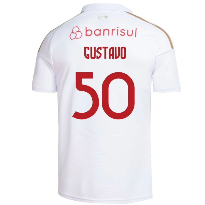 Danxen Herren Gustavo Dos Santos #50 Weiß Rot Auswärtstrikot Trikot 2026/27 T-Shirt Österreich