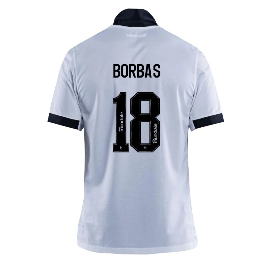 Danxen Herren Thiago Borbas #18 Schwarz Weiß Auswärtstrikot Trikot 2026/27 T-Shirt Österreich