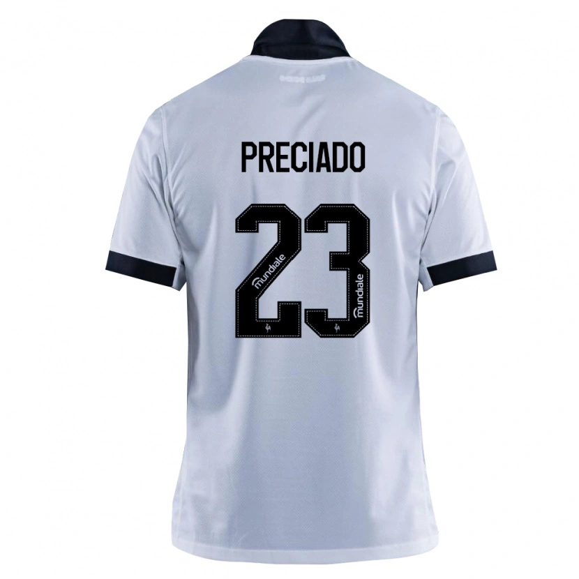 Danxen Herren Angelo Preciado #23 Schwarz Weiß Auswärtstrikot Trikot 2026/27 T-Shirt Österreich