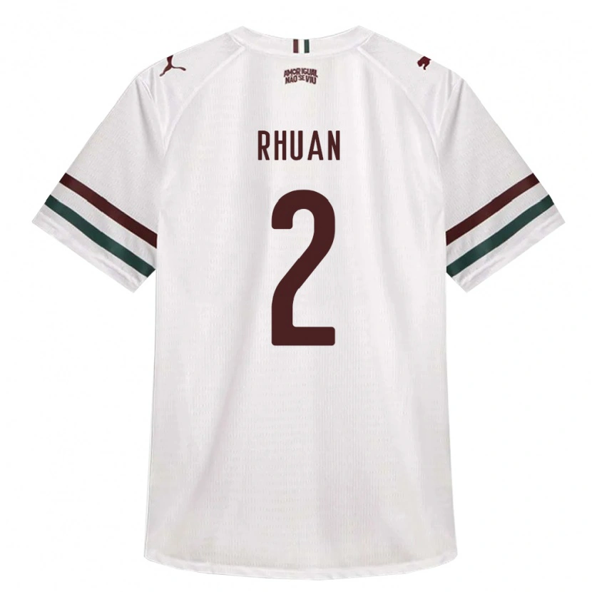 Danxen Herren Rhuan Allan Dourado Ribeiro #2 Weiß Grün Burgund Auswärtstrikot Trikot 2026/27 T-Shirt Österreich