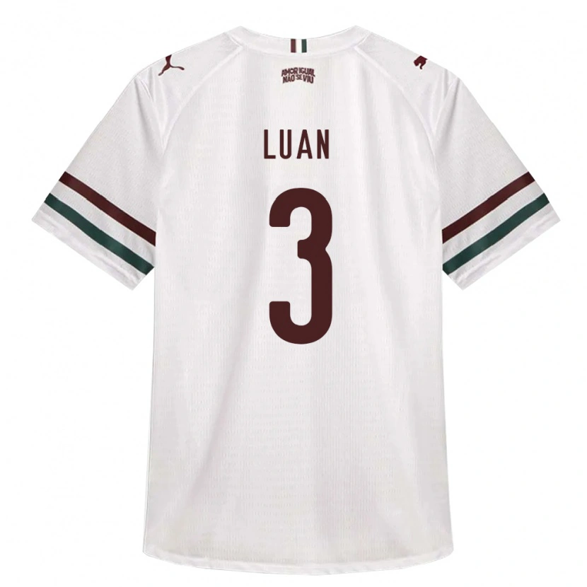 Danxen Herren Luan Braga Fernandes #3 Weiß Grün Burgund Auswärtstrikot Trikot 2026/27 T-Shirt Österreich