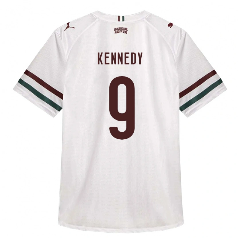 Danxen Herren John Kennedy #9 Weiß Grün Burgund Auswärtstrikot Trikot 2026/27 T-Shirt Österreich