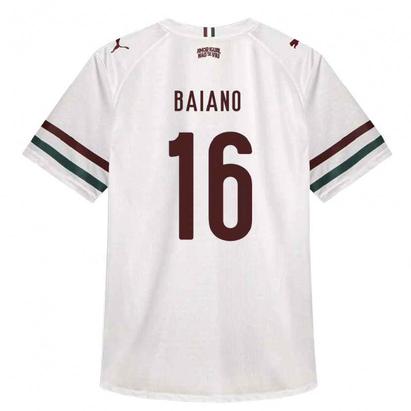 Danxen Herren Sérgio Baiano #16 Weiß Grün Burgund Auswärtstrikot Trikot 2026/27 T-Shirt Österreich