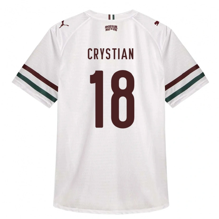Danxen Herren Crystian Gabriel Pereira Da Silva #18 Weiß Grün Burgund Auswärtstrikot Trikot 2026/27 T-Shirt Österreich
