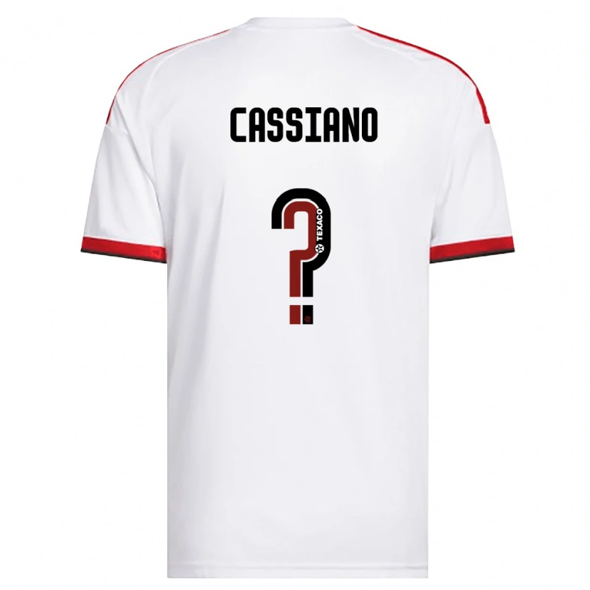 Danxen Herren Matheus Cassiano Siqueira Ds Santos #0 Weiß Rot Schwarz Auswärtstrikot Trikot 2026/27 T-Shirt Österreich