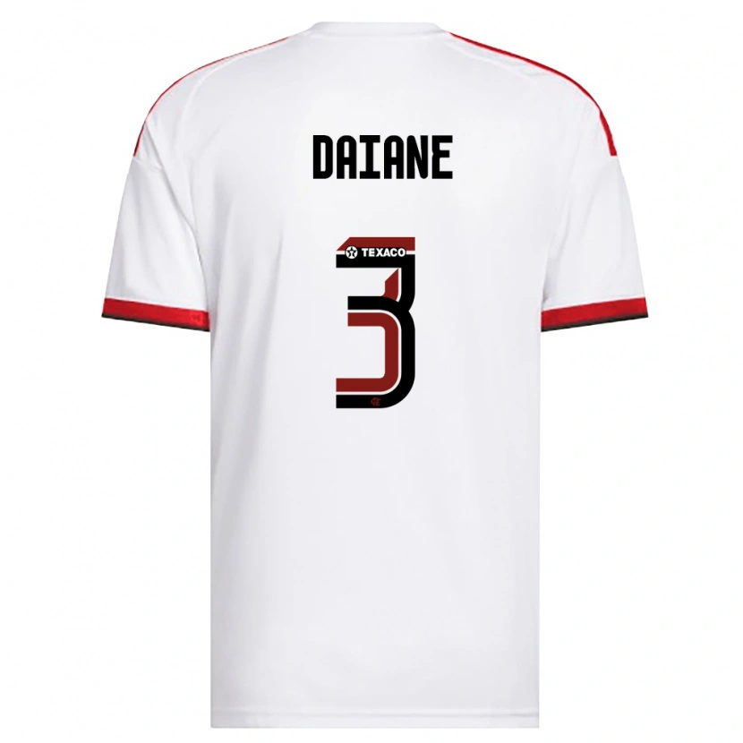 Danxen Herren Daiane #3 Weiß Rot Schwarz Auswärtstrikot Trikot 2026/27 T-Shirt Österreich