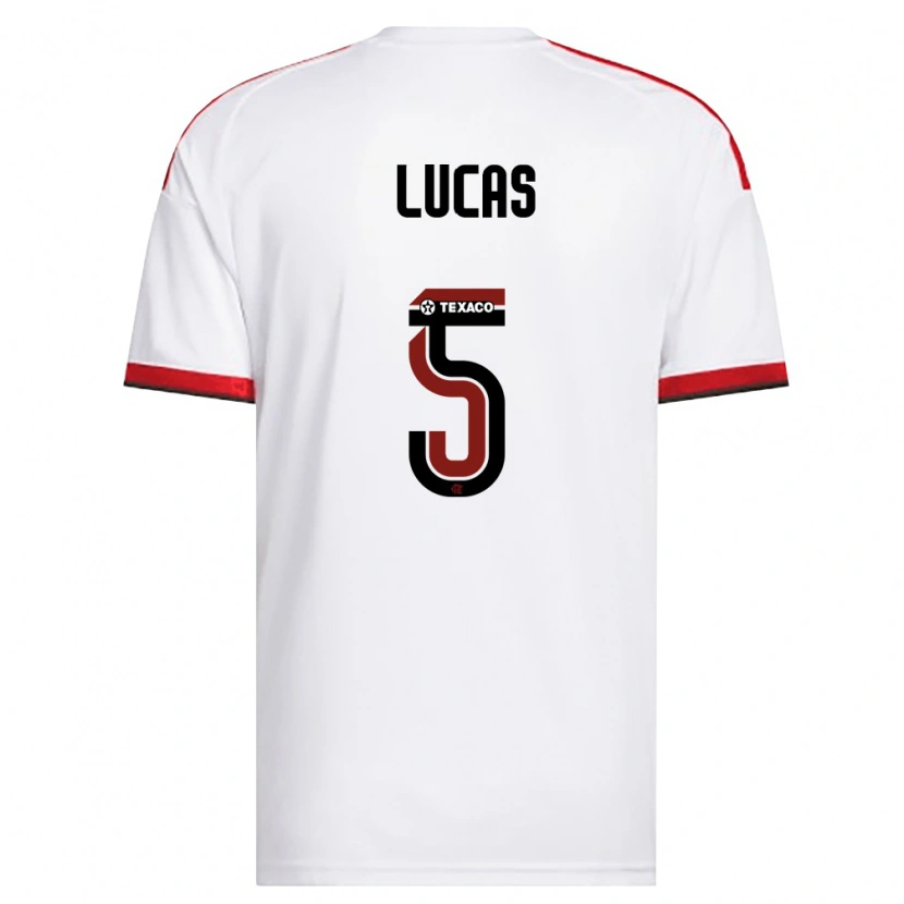 Danxen Herren Rayan Lucas #5 Weiß Rot Schwarz Auswärtstrikot Trikot 2026/27 T-Shirt Österreich
