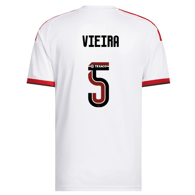 Danxen Herren Lucas Vieira #5 Weiß Rot Schwarz Auswärtstrikot Trikot 2026/27 T-Shirt Österreich