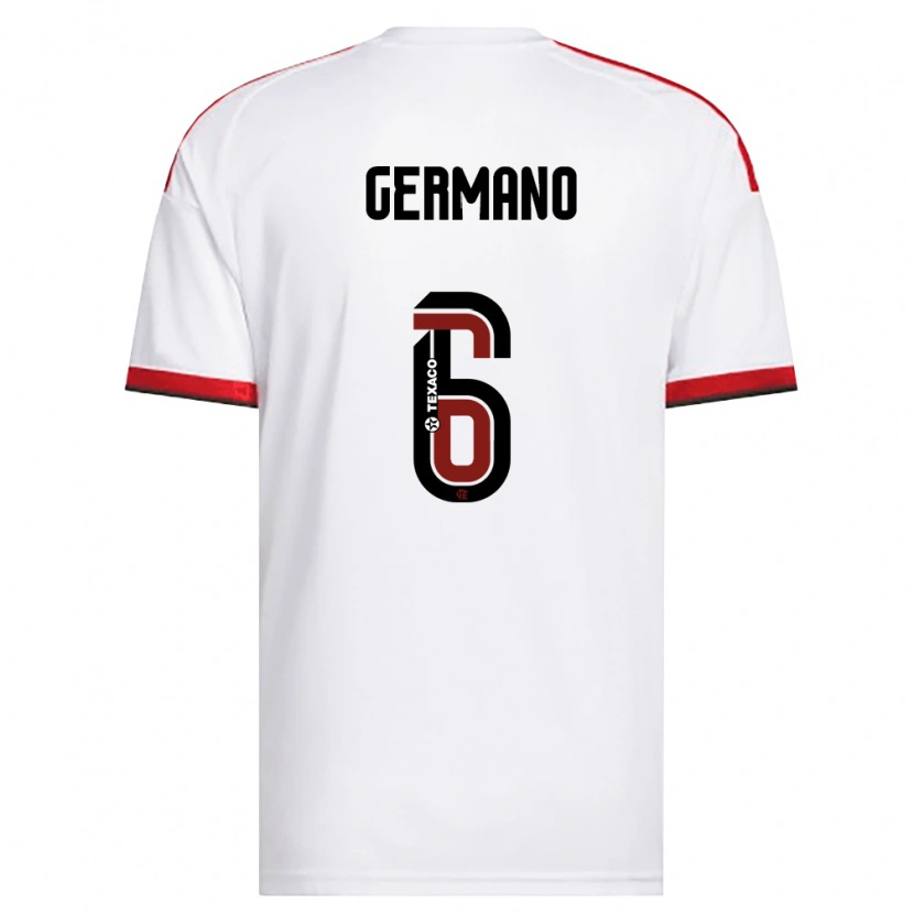 Danxen Herren Antônio Germano Da Silva Neto #6 Weiß Rot Schwarz Auswärtstrikot Trikot 2026/27 T-Shirt Österreich
