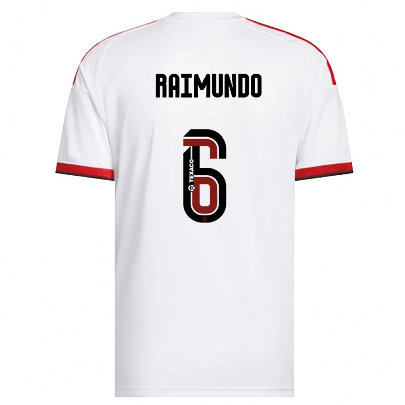 Danxen Herren Raimundo Ykaro Santos Silva #6 Weiß Rot Schwarz Auswärtstrikot Trikot 2026/27 T-Shirt Österreich
