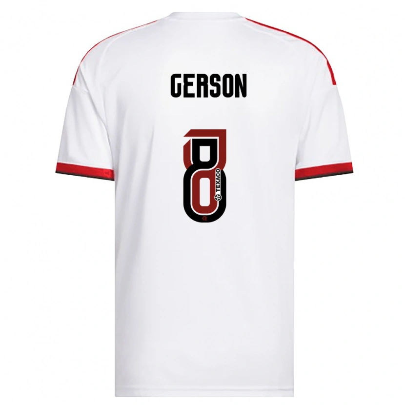 Danxen Herren Gerson #8 Weiß Rot Schwarz Auswärtstrikot Trikot 2026/27 T-Shirt Österreich