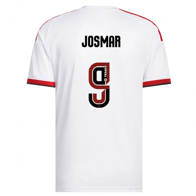 Danxen Herren Josmar Silva Miranda #9 Weiß Rot Schwarz Auswärtstrikot Trikot 2026/27 T-Shirt Österreich