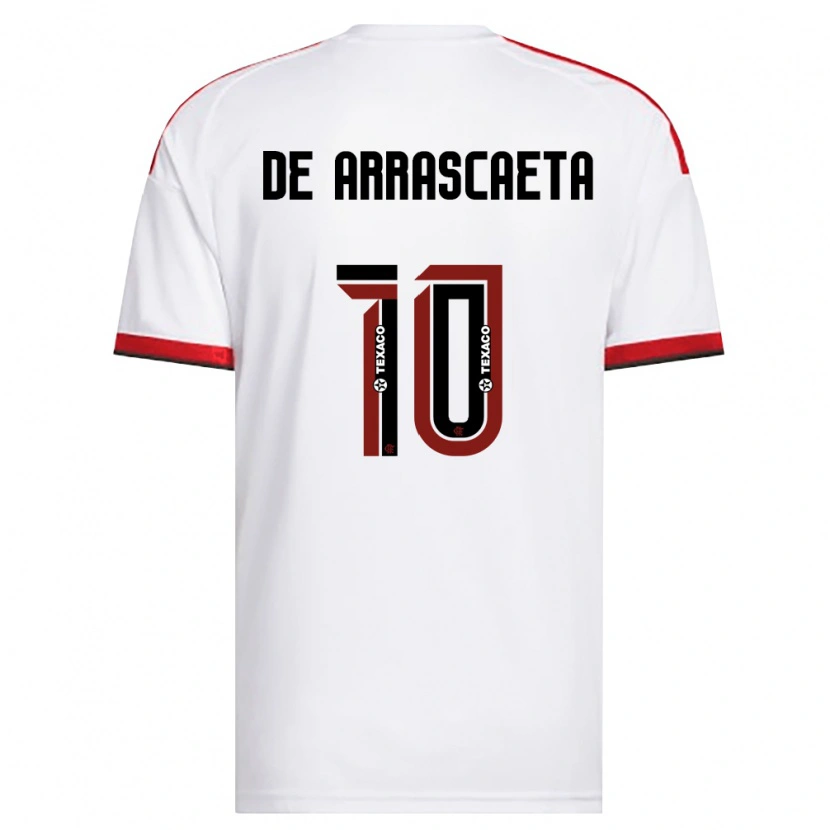 Danxen Herren Giorgian De Arrascaeta #10 Weiß Rot Schwarz Auswärtstrikot Trikot 2026/27 T-Shirt Österreich