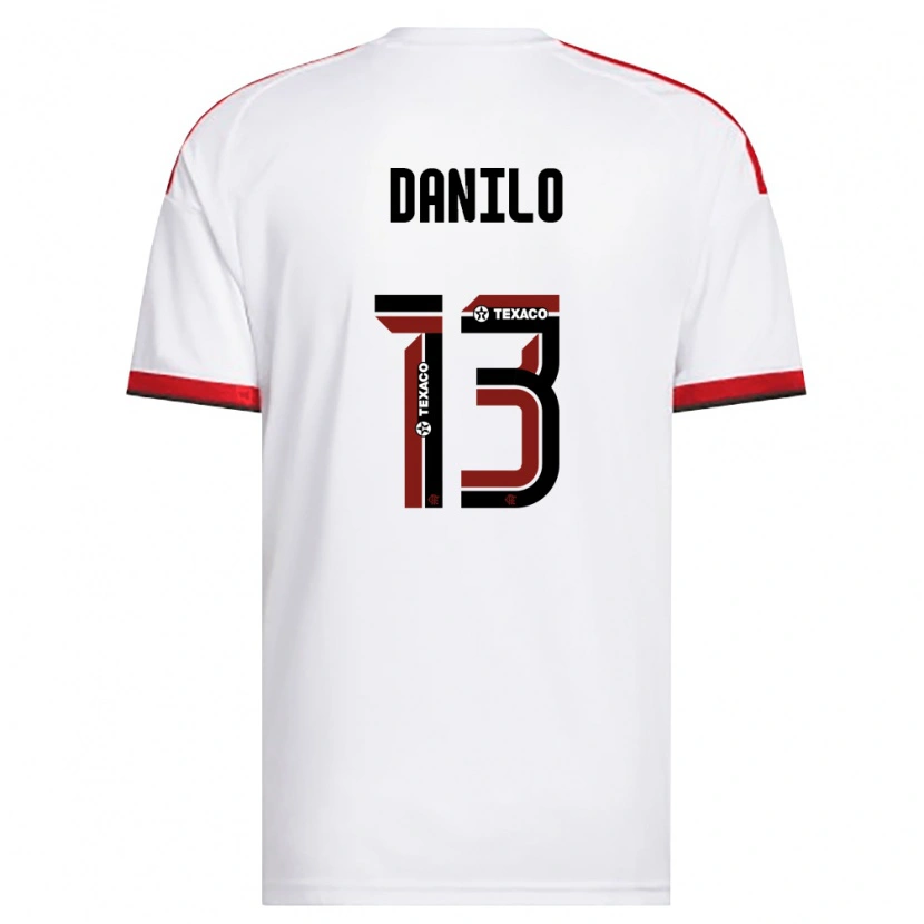 Danxen Herren Danilo Luiz Da Silva #13 Weiß Rot Schwarz Auswärtstrikot Trikot 2026/27 T-Shirt Österreich