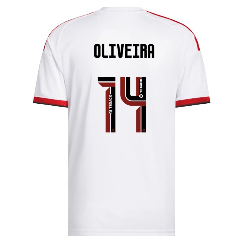 Danxen Herren Gustavo Oliveira #14 Weiß Rot Schwarz Auswärtstrikot Trikot 2026/27 T-Shirt Österreich