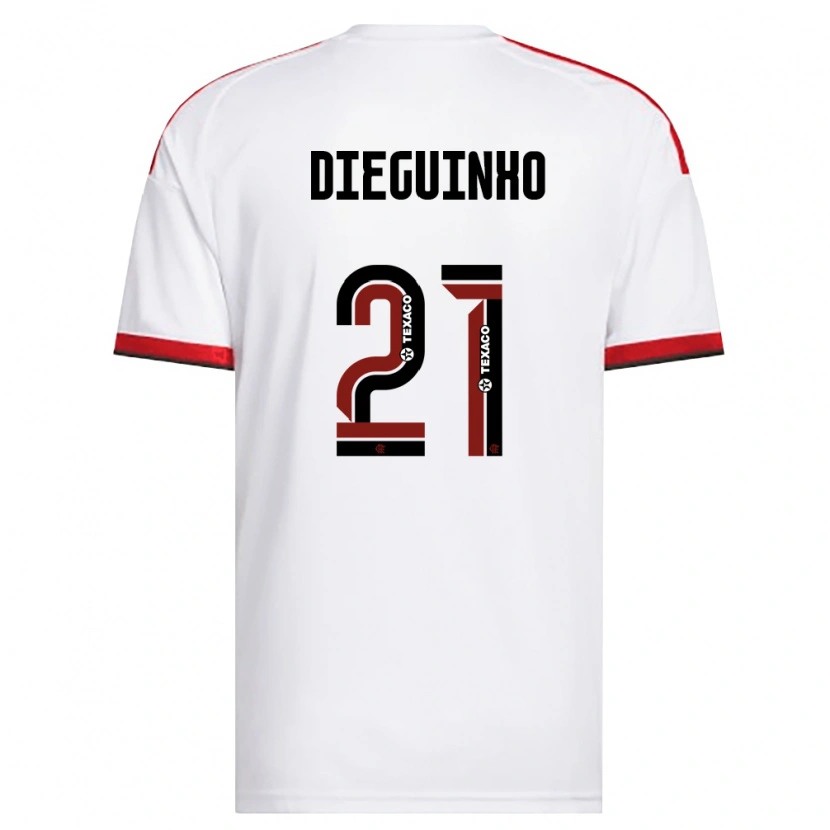 Danxen Herren Diego Guimarães Das Neves #21 Weiß Rot Schwarz Auswärtstrikot Trikot 2026/27 T-Shirt Österreich