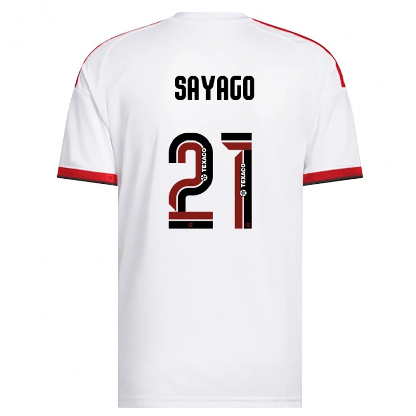 Danxen Herren Juan Sayago #21 Weiß Rot Schwarz Auswärtstrikot Trikot 2026/27 T-Shirt Österreich