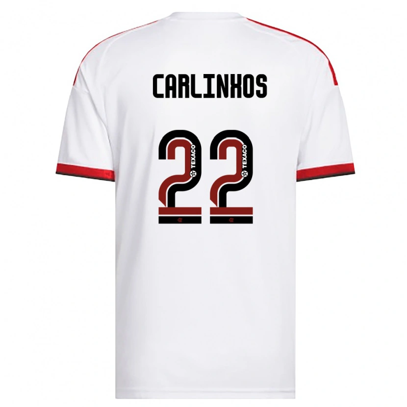 Danxen Herren Carlinhos #22 Weiß Rot Schwarz Auswärtstrikot Trikot 2026/27 T-Shirt Österreich