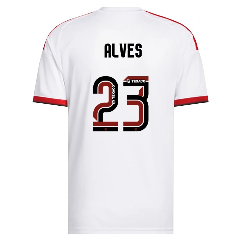 Danxen Herren Karol Alves #23 Weiß Rot Schwarz Auswärtstrikot Trikot 2026/27 T-Shirt Österreich