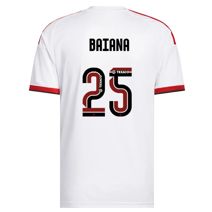 Danxen Herren Larissa Baiana #25 Weiß Rot Schwarz Auswärtstrikot Trikot 2026/27 T-Shirt Österreich