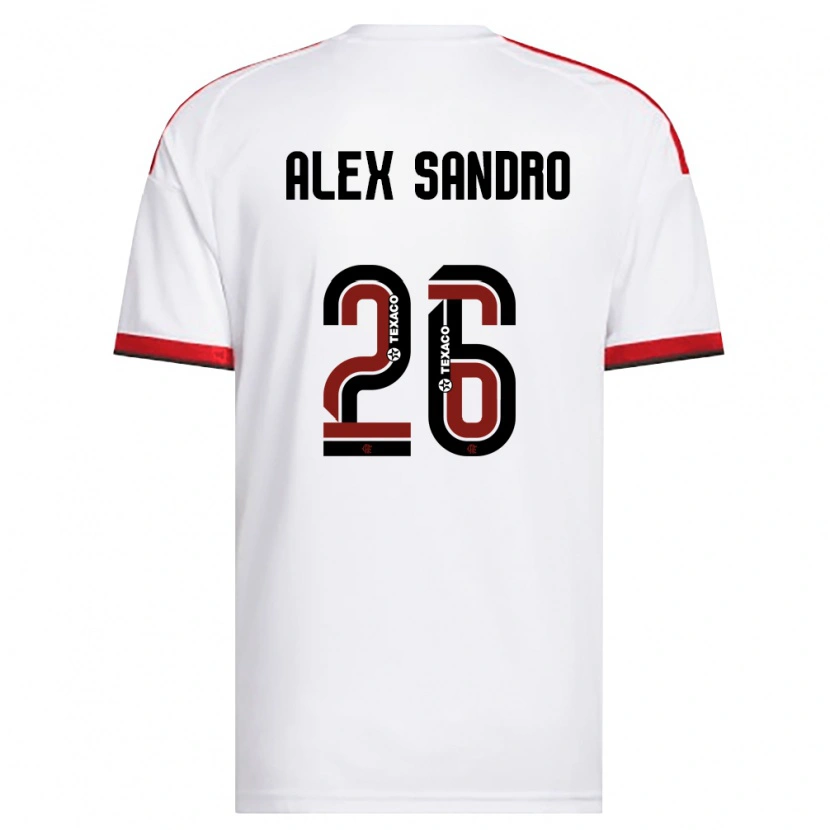 Danxen Herren Alex Sandro #26 Weiß Rot Schwarz Auswärtstrikot Trikot 2026/27 T-Shirt Österreich
